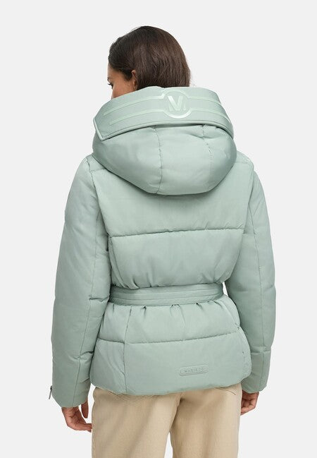 Marikoo Aleyna16 giacca invernale da donna con cappuccio, smokey mint