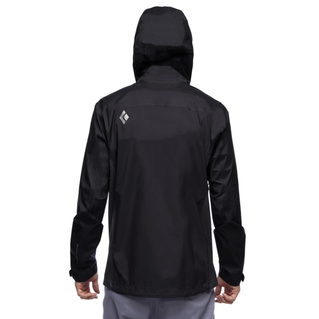 Black Diamond Stormline Stretch Rain Shell giacca impermeabile, nera