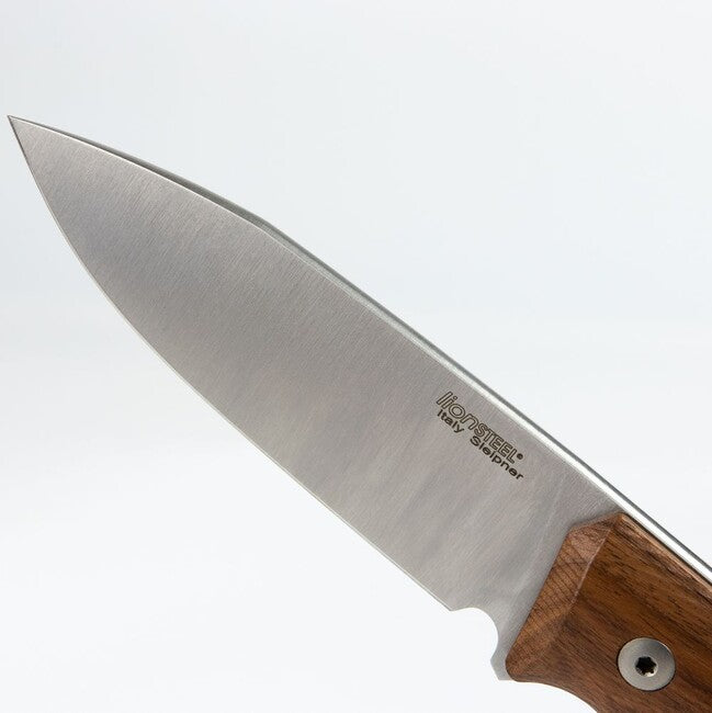 Lionsteel Coltello tipo bushcraft a lama fissa in acciaio Sleipner B35 ST
