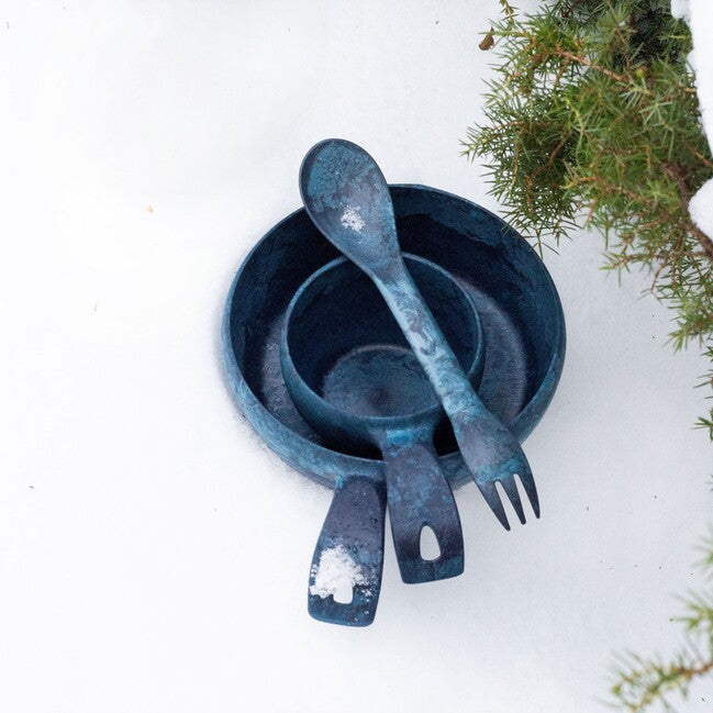 Kupilka 55 + 21 set di ciotola e tazza, blu
