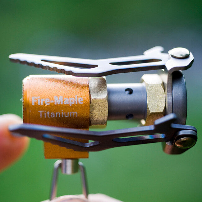Fire Maple FMS-300T fornello pieghevole in titanio, arancione
