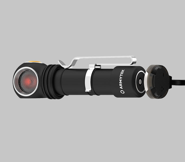 ArmyTek Wizard C2 WR lampada frontale 1100 lm potenza della batteria 3 h 65 g, bianchi e rossi con supporto magnetico