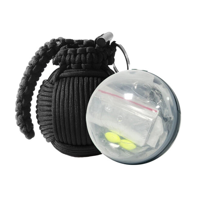WARAGOD Menel kit di sopravvivenza in paracord, verde