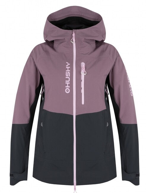 Husky Nicco giacca hardshell da donna, viola/grigio