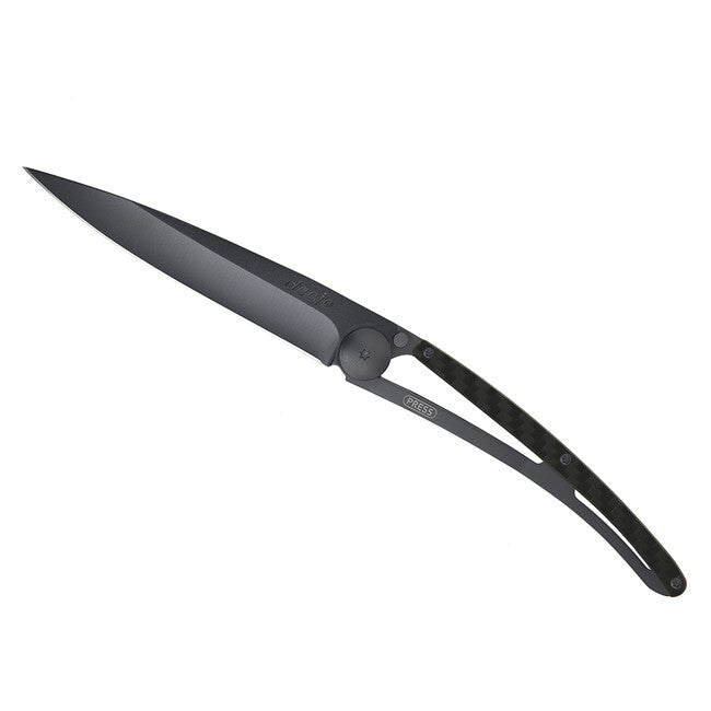 Deejo Coltello di chiusura, carbonio nero composito