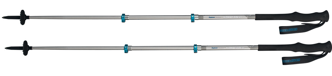 Komperdell Explorer Contour trekking poles Expedition con sistema di regolazione power lock 3.0