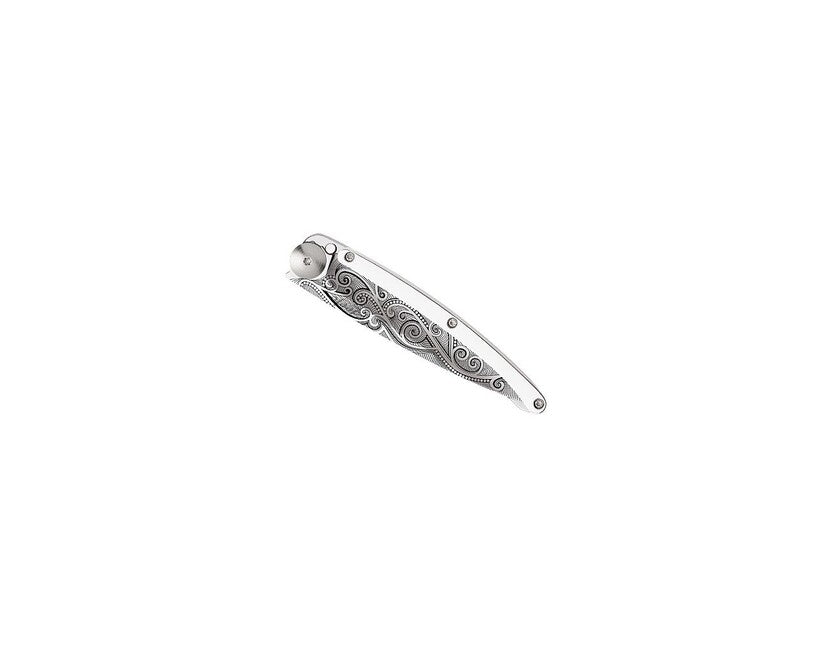 Deejo ORO coltello tatuaggio oro bianco Pacifico