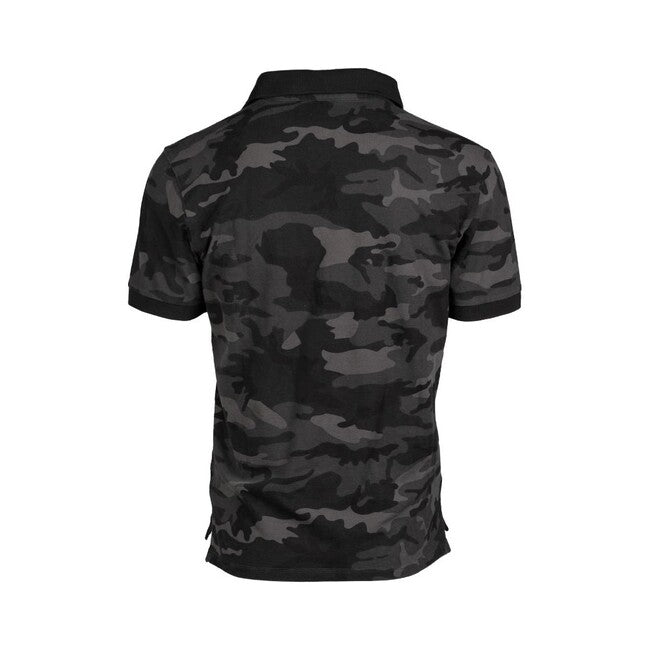 Mil-Tec Camouflage Scuro polo shirt prewash, dark camo