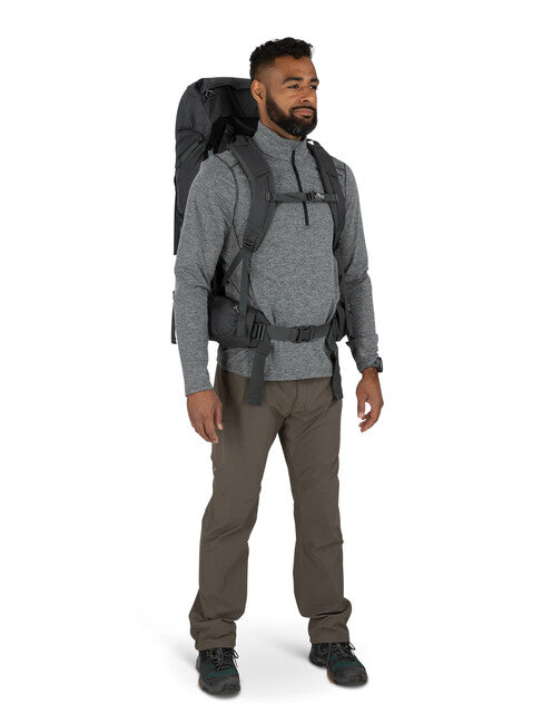 Osprey Rook zaino da trekking 50, dark charcoal/silver lining