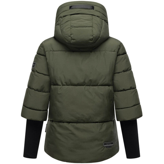 Navahoo Lotusherz XIV giacca invernale da donna, verde oliva scuro