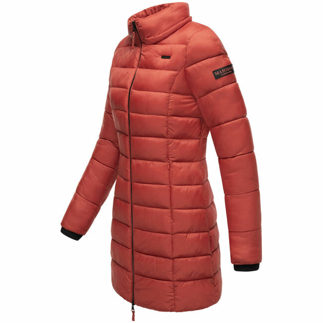 Marikoo Abendsternchen cappotto trapuntato da donna, terracotta