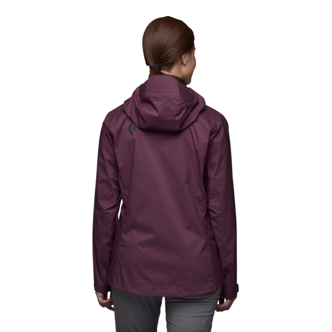 Black Diamond Stormline Stretch Rain Shell αδιάβροχο μπουφάν γυναικείο, blackberry