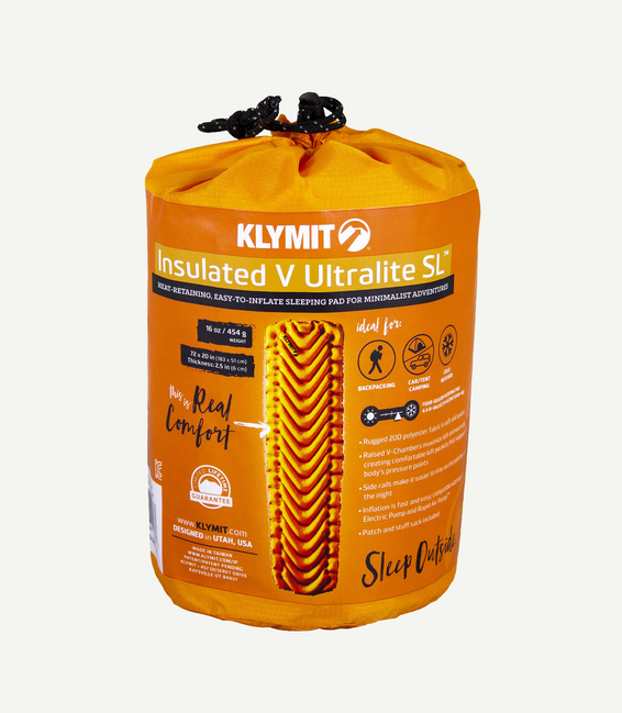 Klymit Ultralite SL materasso isolato per auto V, arancione