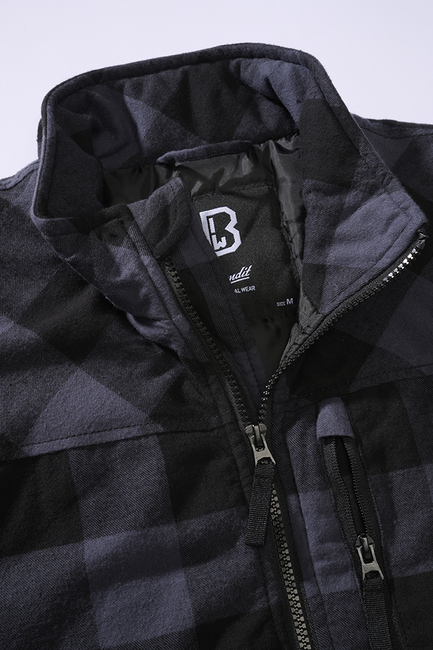 Brandit Lumber gilet, nero/grigio