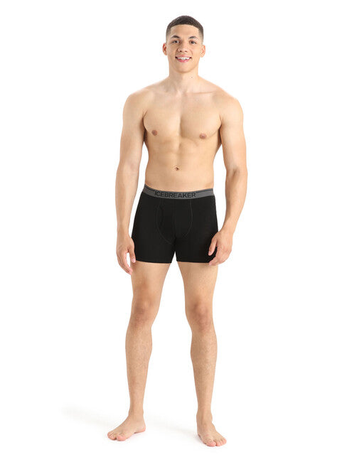 Icebreaker Anatomica boxer da uomo, nero