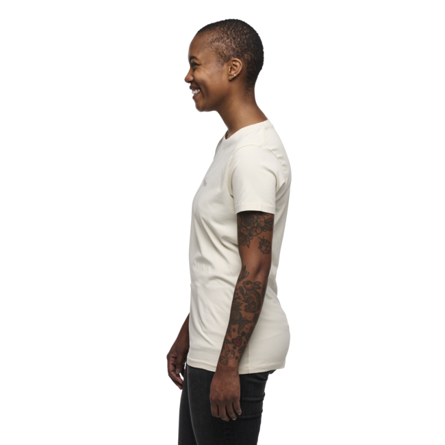 Black Diamond Women's Heritage Wordmark T-Shirt, Off White