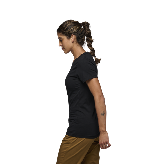 Black Diamond Women's Heritage Wordmark T-Shirt, Black