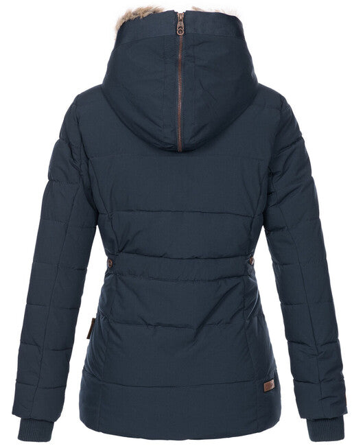 Marikoo Nekoo giacca invernale da donna con cappuccio, navy