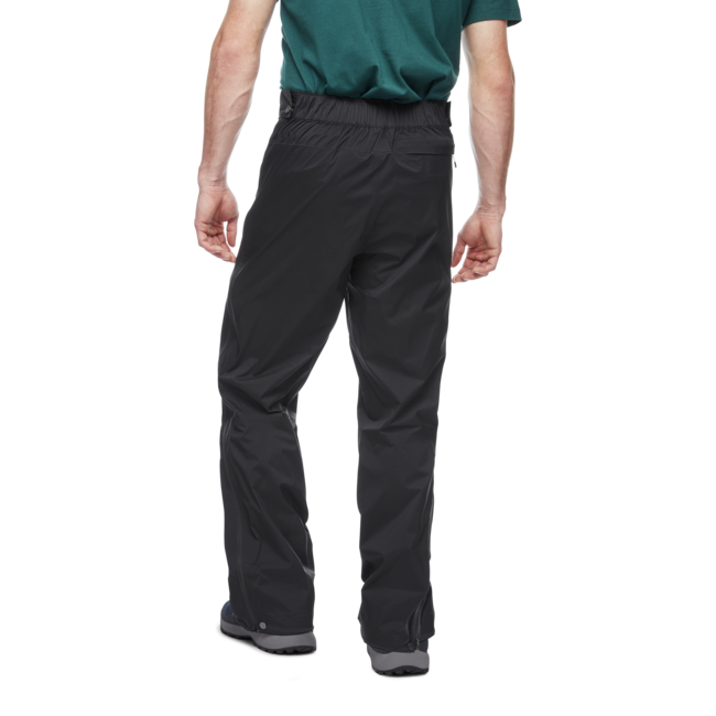Black Diamond Stormline Stretch Full Zip da pioggia da uomo, nero