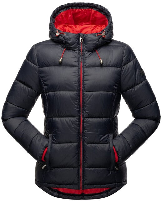 Marikoo Leandraa giacca transitoria da donna con cappuccio, navy