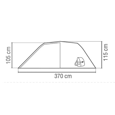Coleman Cortes tenda per 3 persone, blu