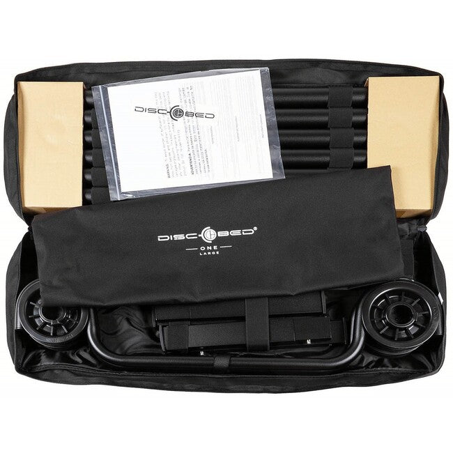 Disc-O-Bed ONE L sdraio pieghevole, nero