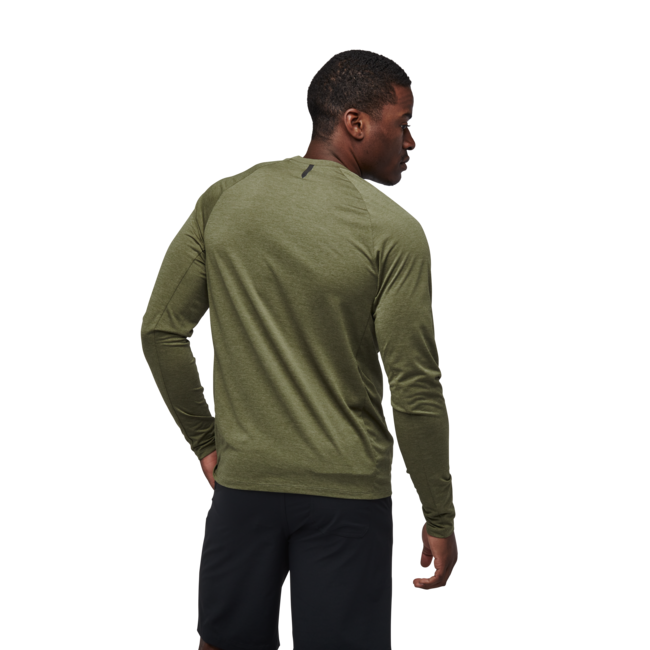 Black Diamond Lightwire Tech t-shirt a maniche lunghe da uomo, verde falesia