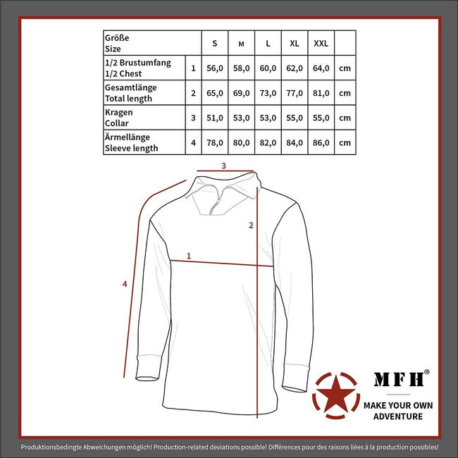 MFH Professional American camicia tattica a maniche lunghe, hdt-camo le
