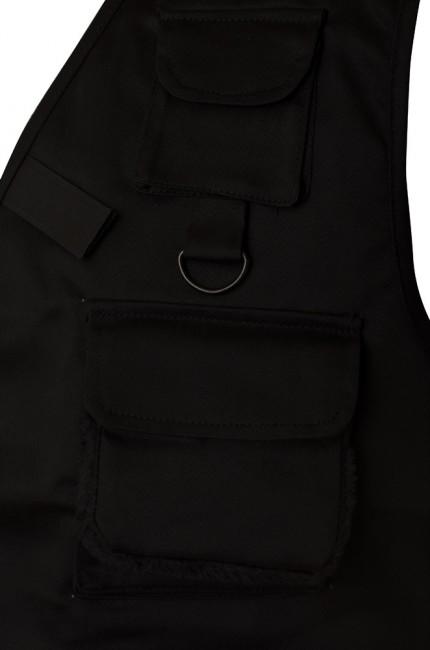 O&T Natur gilet security, nero