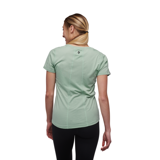 Black Diamond Lightwire Tech maglietta a maniche corte da donna, verde schiuma