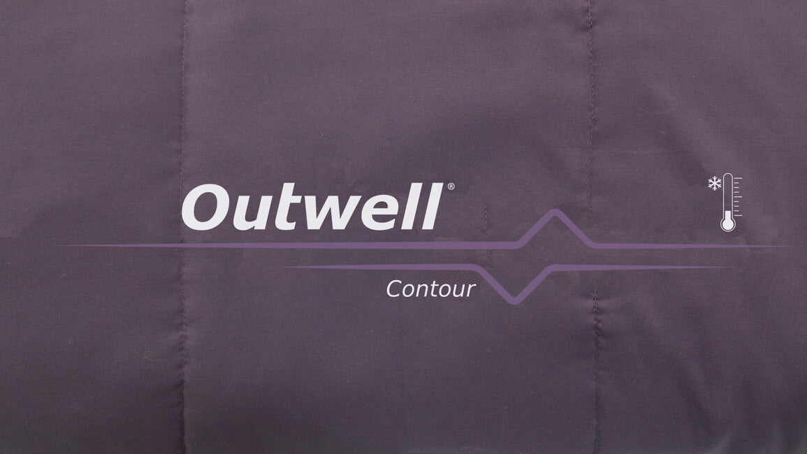 Outwell Contour sacco a pelo sinistro, viola scuro