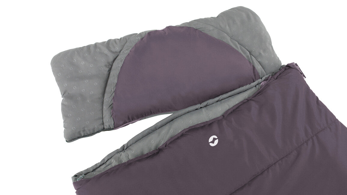 Outwell Contour sacco a pelo sinistro, viola scuro