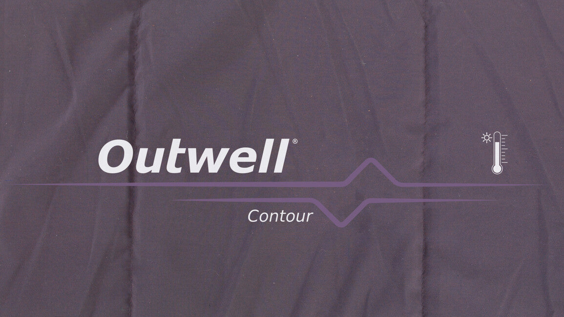 Outwell Contour sacco a pelo sinistro, viola scuro