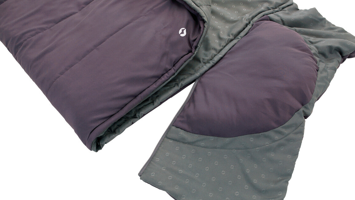 Outwell Contour sacco a pelo sinistro, viola scuro
