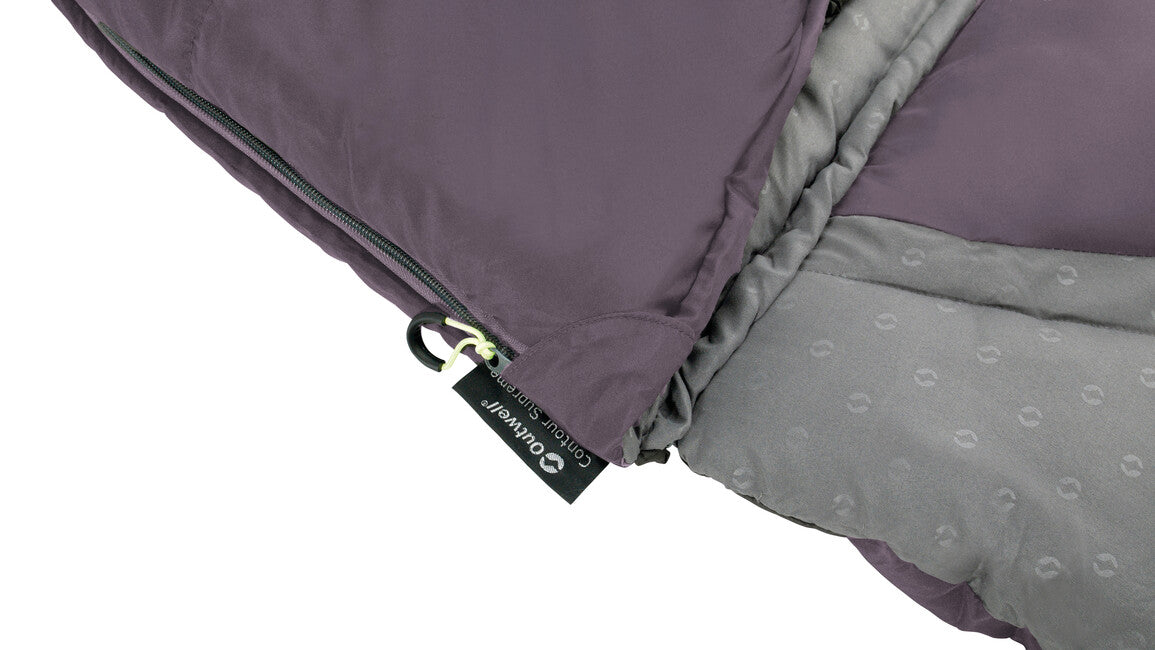Outwell Contour sacco a pelo sinistro, viola scuro