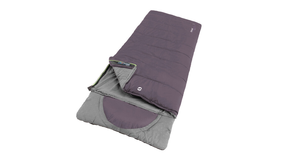 Outwell Contour sacco a pelo sinistro, viola scuro