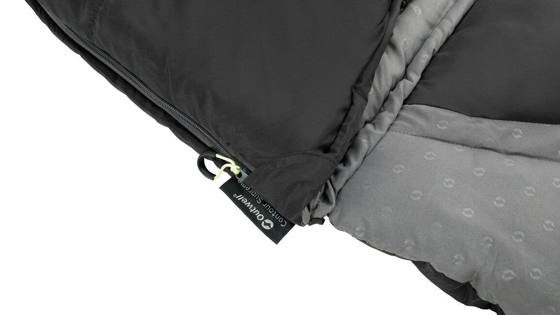 Outwell Contour sacco a pelo sinistro, nero notte