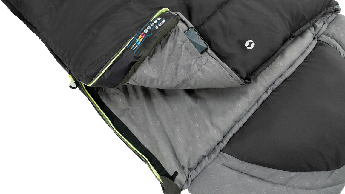 Outwell Contour sacco a pelo sinistro, nero notte