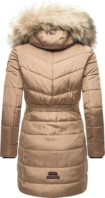 Navahoo Paula parka invernale da donna con cappuccio, grigio tortora