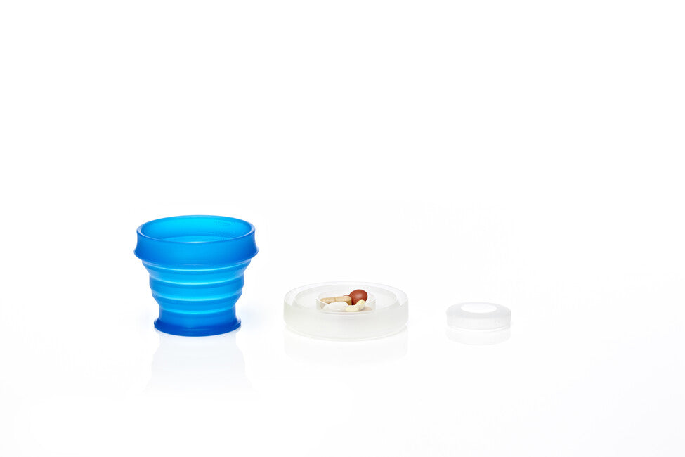 Humangear GoCup tazza da viaggio pieghevole, igienica e impacchettabile ' 118 ml blu