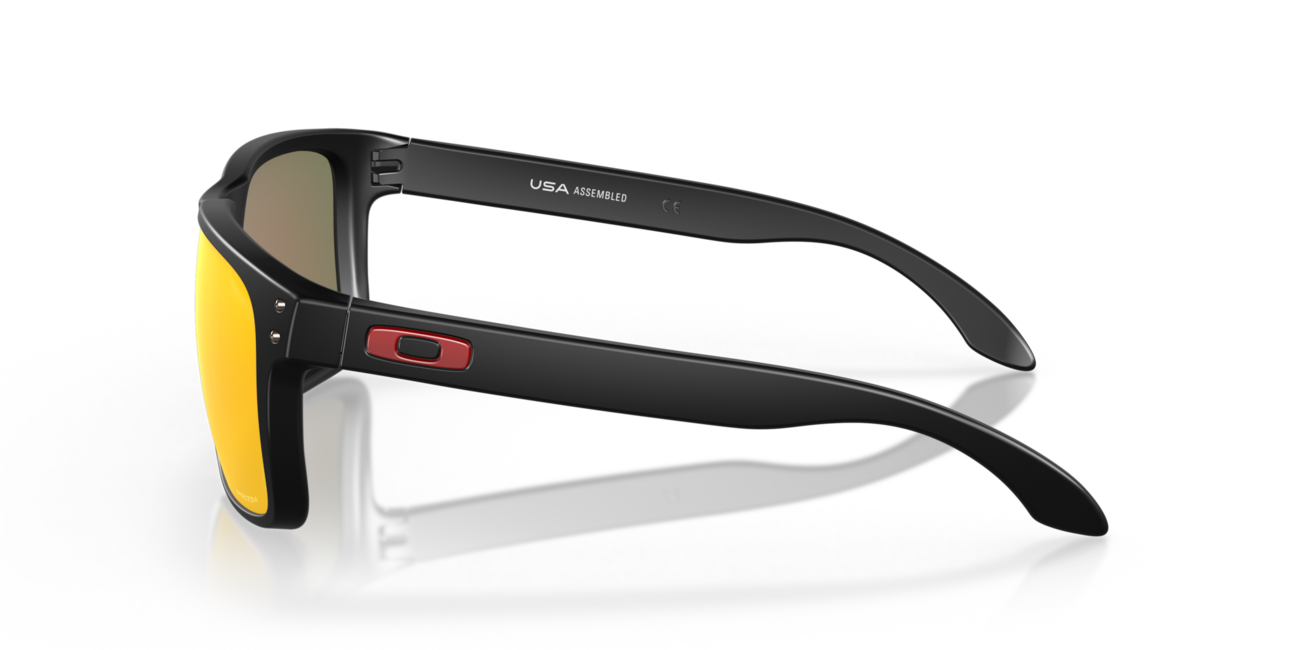 Oakley Holbrook XL Sunglasses, Matte Black Frame, Prizm Ruby Lenses, 59