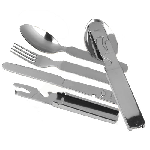 Helikon-Tex KFS set di posate, bw - acciaio inox