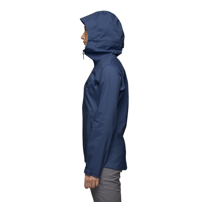Black Diamond Stormline Stretch Rain Shell giacca impermeabile da donna, blu inchiostro