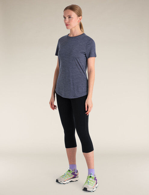 Icebreaker 125 Cool Lite Sphere III maglietta merino a maniche corte da donna, blu scuro