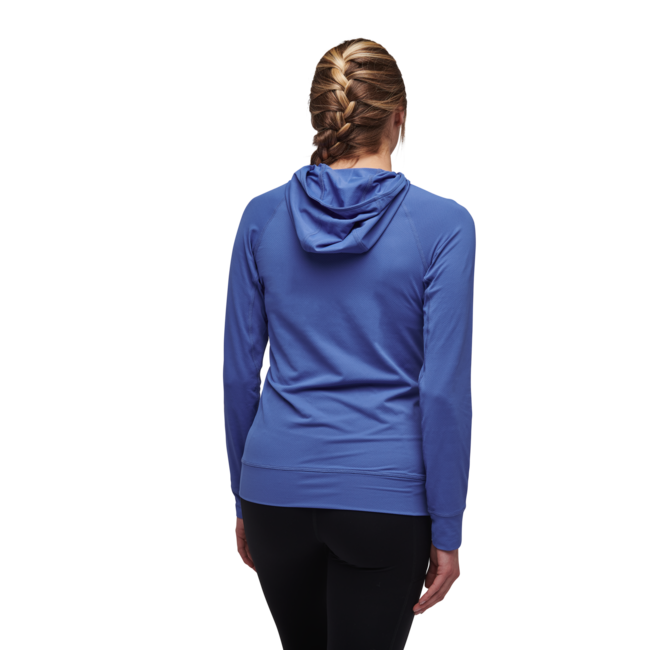Black Diamond Alpenglow felpa da donna, blu pulito