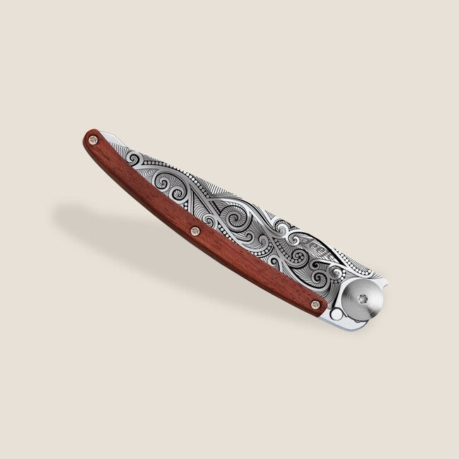 Deejo coltello chiusura Tattoo Specchio coralwood Pacific