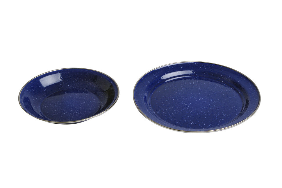Origin Outdoors Piatto smaltato blu profondo 20 cm