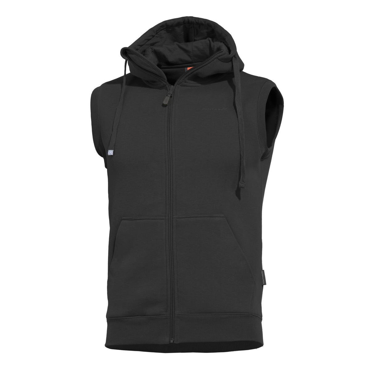 Pentagon gilet con cappuccio, nero