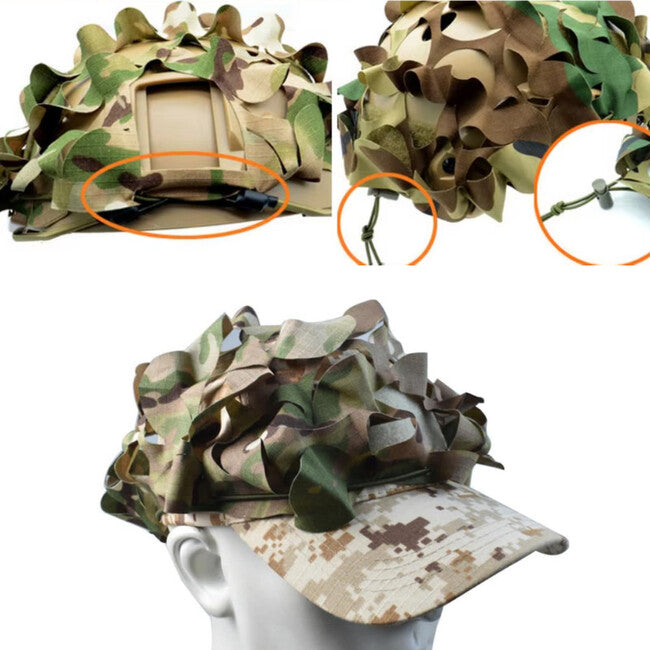 Leguon Shader copertura mimetica per casco, oliva