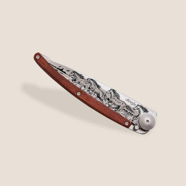 Deejo Tattoo Cavalli selvatici coltello pieghevole